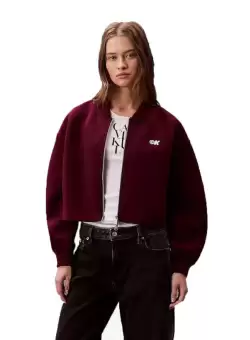 Bluza cu fermoar Calvin Klein A- OVRSZD SCB ZP BMB