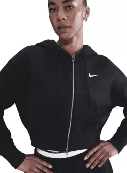 Bluza cu fermoar Nike W NSW PHNX FLC CROP FZ HDY