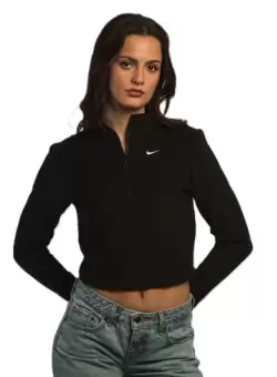 Bluza cu fermoar Nike W NSW PHNX PLSH HZ LS TOP