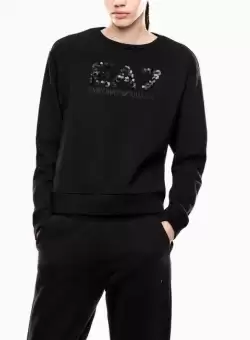 Bluza EA7 TRAIN LOGO SERIES W T-TOP CN CRYSTAL