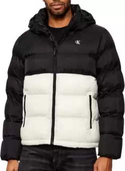 Geaca Calvin Klein LS NYLON COLOR BOCK PUFFERJKT