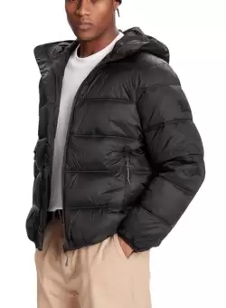 Geaca Tommy Hilfiger TJM HOODED LOGO PUFFER EXT