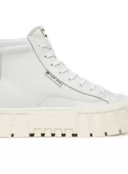 Ghete Tommy Hilfiger TJW VULC FLATFORM LEOPARD