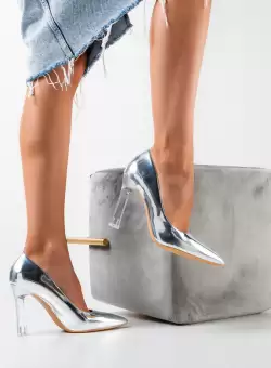 Pantofi dama Aple Argintii