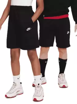 Sort Nike K NSW CLUB FT SHORT LBR