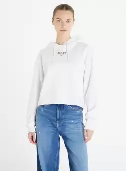 Tommy Jeans Relaxed Essential Logo Hoodie White