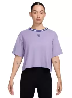 Tricou Nike W NK DF HERITAGE SS CROP TEE