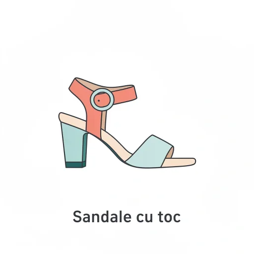 Sandale cu toc