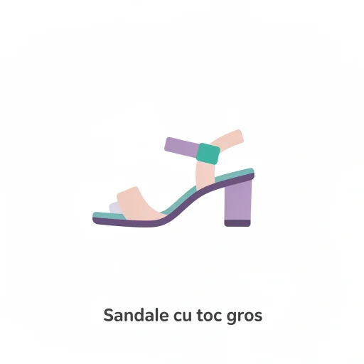 Sandale cu toc gros