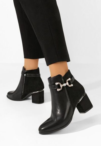 Botine dama elegante Safia negre