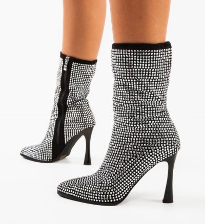Botine dama Wobiza Negre