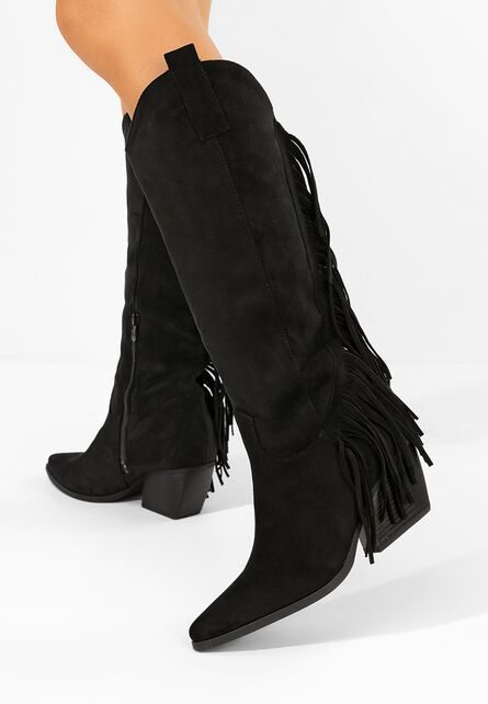 Cizme cowboy dama Verlia negre