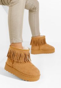 Cizme cu platformă Yasmine camel