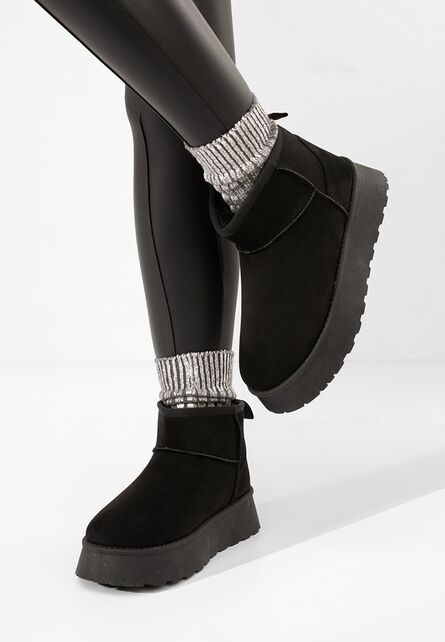 Cizme tip ugg Shayne negre