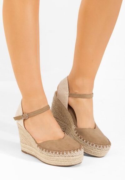 Espadrile cu platformă Rayansa kaki
