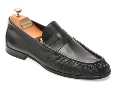 Mocasini eleganti LE COLONEL negri, 68434, din piele naturala