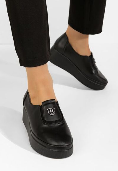 Pantofi casual cu platformă Shenika negri