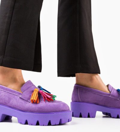 Pantofi Casual dama Kuciure Mov