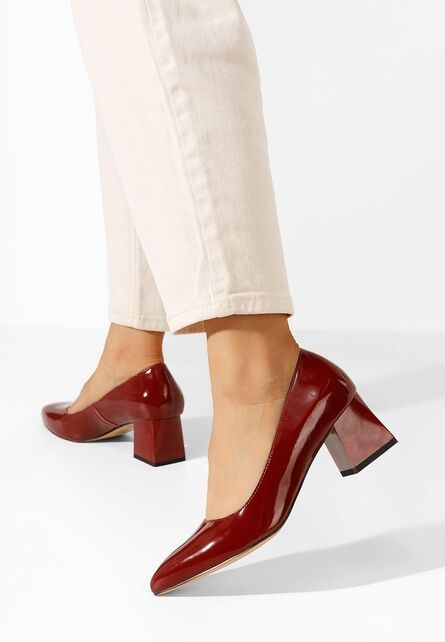 Pantofi dama piele Rianne grena