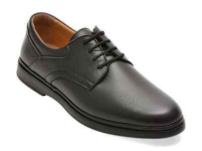 Pantofi eleganti BITE THE BULLET negri, SH326, din piele naturala