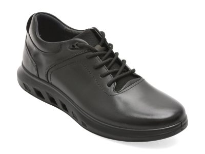 Pantofi OTTER negri, 321809, din piele naturala