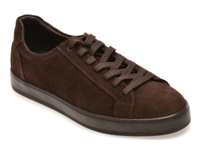 Pantofi sport BITE THE BULLET maro, HRZ019, din piele intoarsa