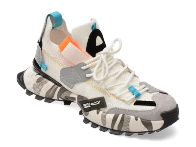 Pantofi sport GRYXX albi, 18159, din material textil