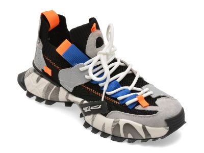 Pantofi sport GRYXX negri, 18159, din material textil