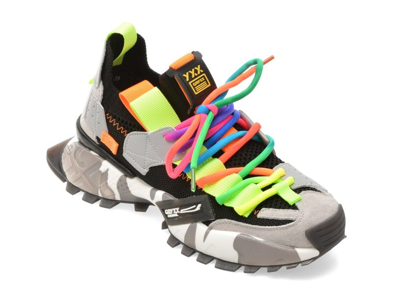 Pantofi sport GRYXX negri, 18159, din material textil