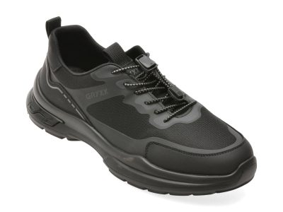 Pantofi sport GRYXX negri, 19081, din material textil