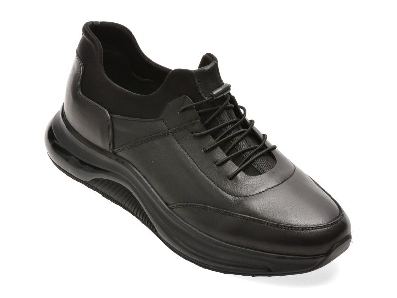 Pantofi sport GRYXX negri, ALM6500, din piele naturala