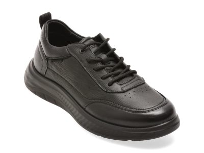 Pantofi sport OTTER negri, 2501, din piele naturala