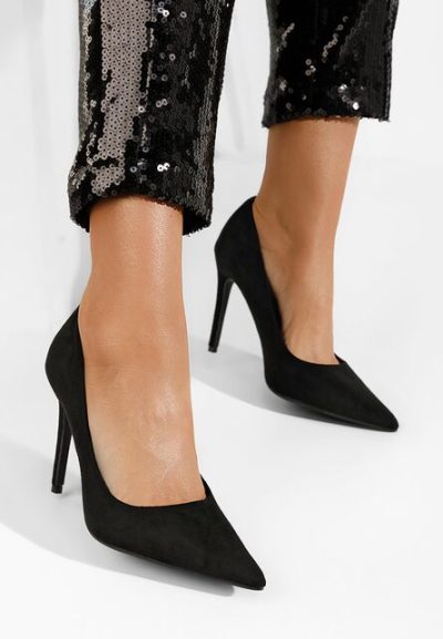 Pantofi stiletto Solstice negri