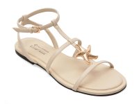 Sandale CALL IT SPRING albe, PRAYA 102, din piele ecologica