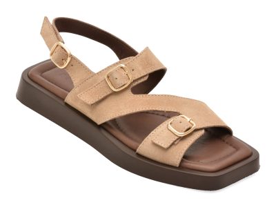 Sandale EPICA gri, 426220, din piele intoarsa