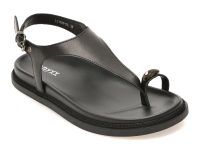 Sandale GRYXX negre, 1186, din piele naturala