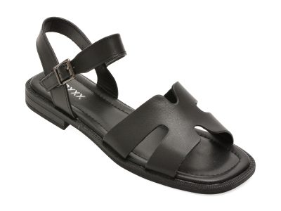 Sandale GRYXX negre, 1352C25, din piele naturala