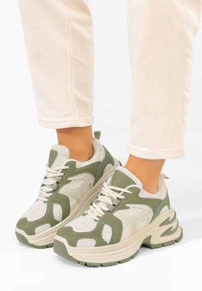 Sneakers cu platforma Alfredia verzi