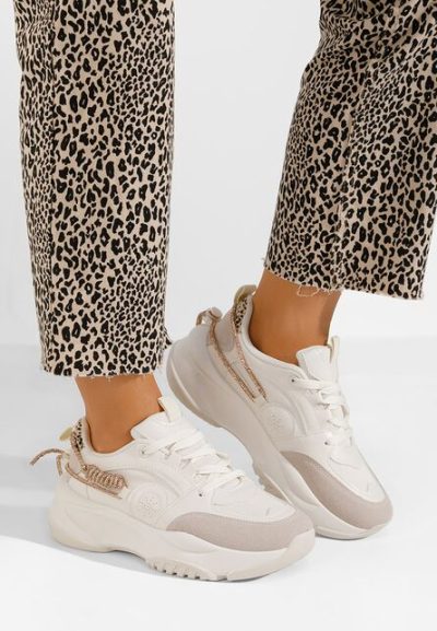 Sneakers dama Anouki bej