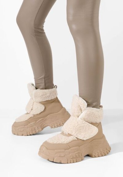 Sneakers dama imblaniti Comino kaki