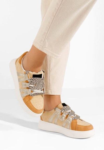 Sneakers dama Tommy kaki